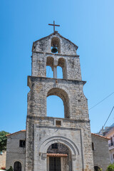 Street and building at town of Arta, Epirus, Greece