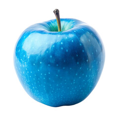 Obraz premium A blue apple Isolated on transparent background