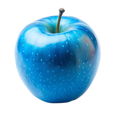A blue apple Isolated on transparent background