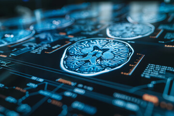 Neurologist conducting neurological examinations to diagnose disorders. Concept of neurological assessment. Generative Ai.