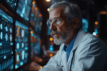 Telemedicine practitioner providing remote medical consultations via digital platforms. Concept of virtual healthcare delivery. Generative Ai.