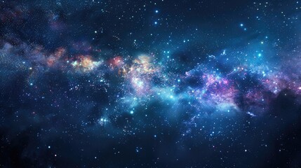 Naklejka premium Starry Sky Milky Way Galaxy