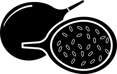 Passion fruit vector illustration