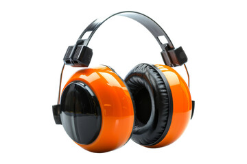 Orange Noise Reduction Ear Muffs