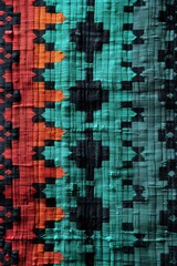 Fototapeta premium Ikat pattern with blurred
