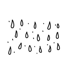 Raindrop shapes seamless vector pattern