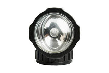 Black Headlamp isolated on white Background
