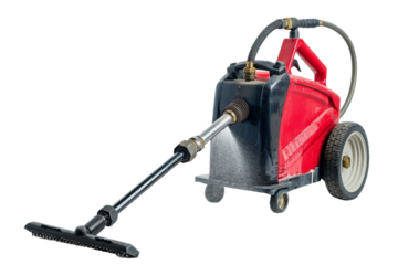 Red Pressure Washer with Water Spray