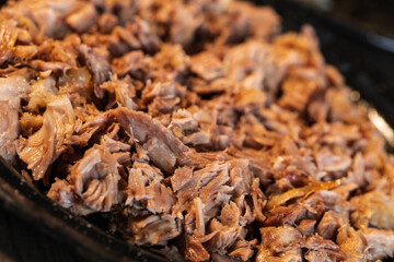 close-up carnitas