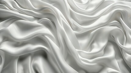 Fototapeta premium Sensual Silhouette: The Ivory Silk Texture of Bridal Elegance