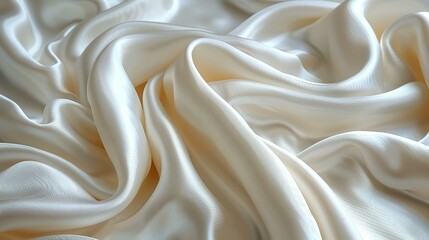 Obraz premium Enchanting Ivory: Silky Textures in Bridal Industry