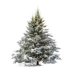 Fototapeta premium christmas tree isolated on white