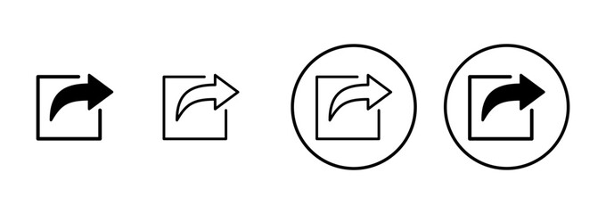 Share icon vector isolated on white background. Share vector icon