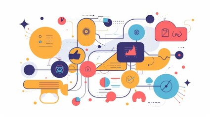 Data Analytics Illustration For Business And Technology Presentations