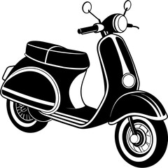 vintage scooter illustration