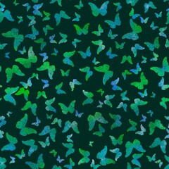 Gradients animals seamless butterfly pattern for fabrics and linens and wrapping