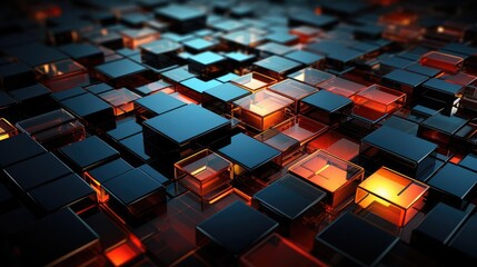 Fototapeta premium modern colorful abstract with random box concept for wallpaper or background