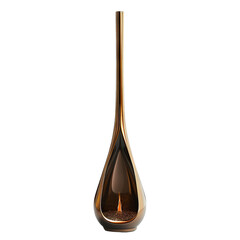 Elegant modern vase with a sleek, minimalist design in striking gold. Perfect for home decor, adding a touch of sophistication to any space.