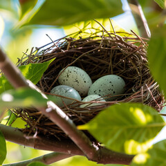 Bird and bird so nest 