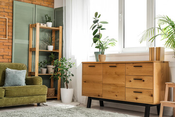 Chest of drawers in living room