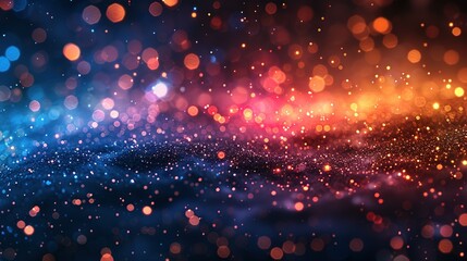 Fototapeta premium Galactic Kaleidoscope: Abstract Geometry with a Pop of Color