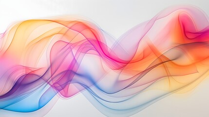 5. See an elegant depiction of minimalist expressionism, where the gentle swirls of smoke intertwine to create dynamic rainbow patterns, offering a glimpse into a world of serene simplicity and