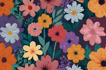 International Women's day celebration background generative ai in colorful pastel flowers. Generative ai