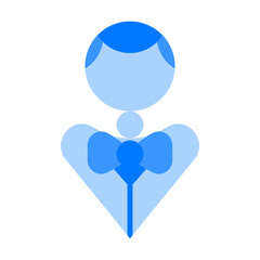 Bartender Avatar Blue Flat