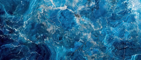 Obraz premium blue colored granite pattern with light gray