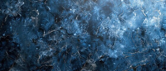 Obraz premium blue colored granite pattern with light gray