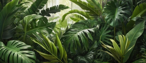 tropical forest leaf background. tropical leaves backdrop