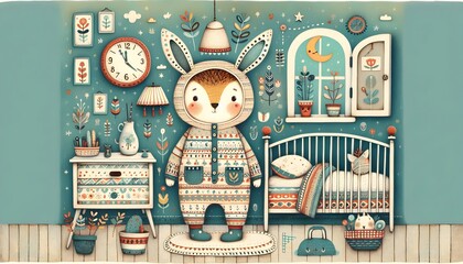 ilustración infantil, storybook, cuento, pijama, habitacion infantil, protección, wallpaper, bedroom, amor, saludo, decoración, arte, decoraciones, ilustración, bebé