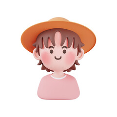 2030대 남녀 캐릭터 두상 3D아이콘