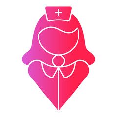 Nurse Avatar Gradient Flat