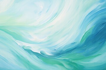 Flowing abstract landscape in soft pastel colors