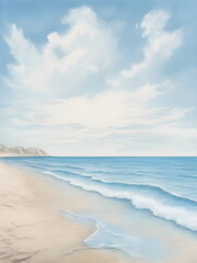 Obraz premium blue sky in beach