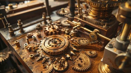 Steampunk gears for industrial design and technology themed projects