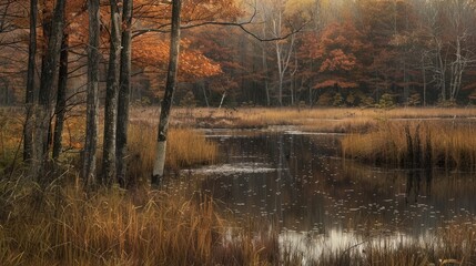 Obraz premium Fall in the marsh