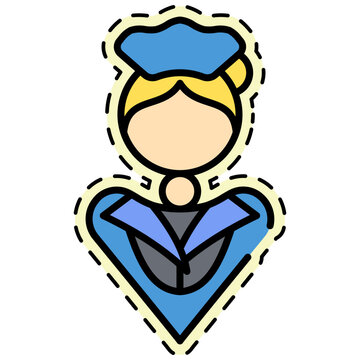 nurse in blue uniform clip art preview