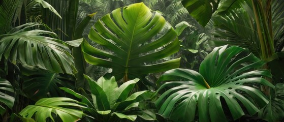 tropical forest leaf background. tropical leaves backdrop