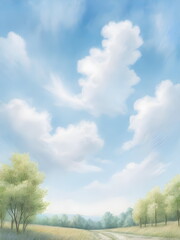 Obraz premium blue sky in summer