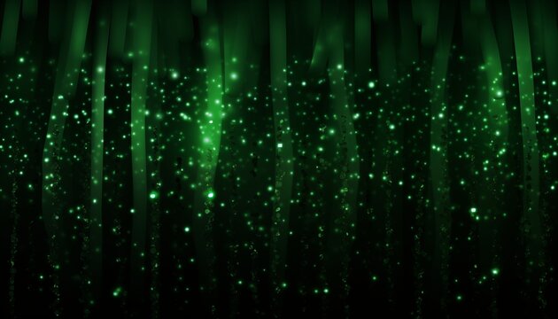 green background with lots of light spots