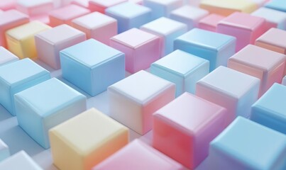 Obraz premium Entry keycards icon 3d blender pastel color Abstract background with light colour palette