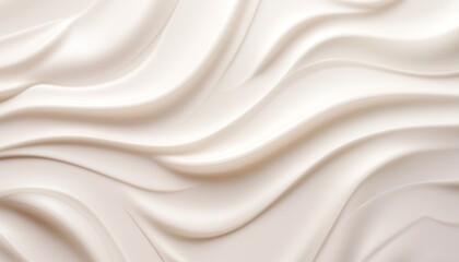 Obraz premium white cream silk wave background