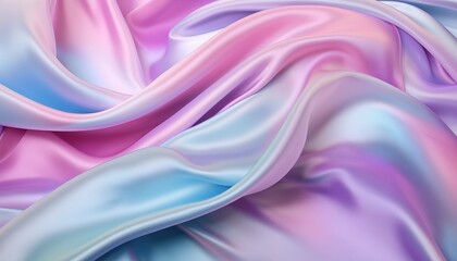 Obraz premium holographic purple satin background