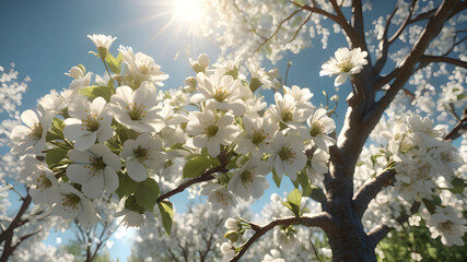 blossom in spring A Beautiful seen 4 k premium high quality image background 
