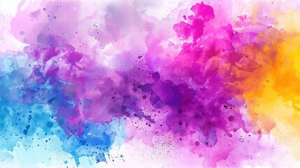 Fototapeta premium A Burst of Color: Abstract Watercolor Exploration
