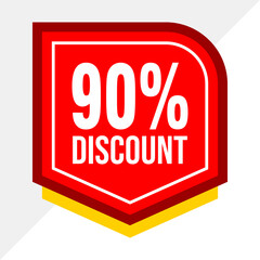 Creative 90% Special Offer Graphic Design for Advertising