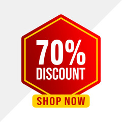Perfectly Crafted 70% Off Sale Vector for Businesses