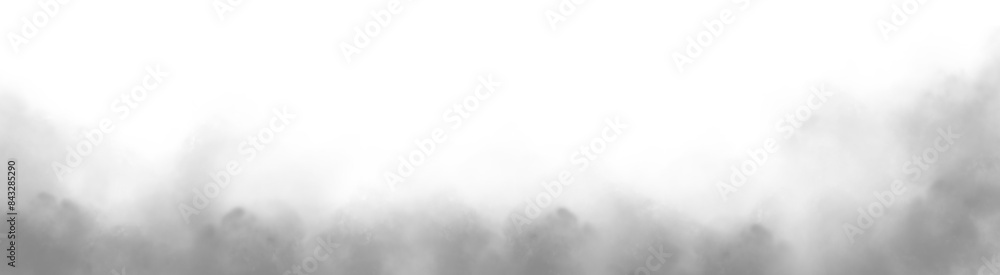 Wall mural enchanting mist and smog: captivating swirls on a transparent canvas. perfect mockup for your logo. 